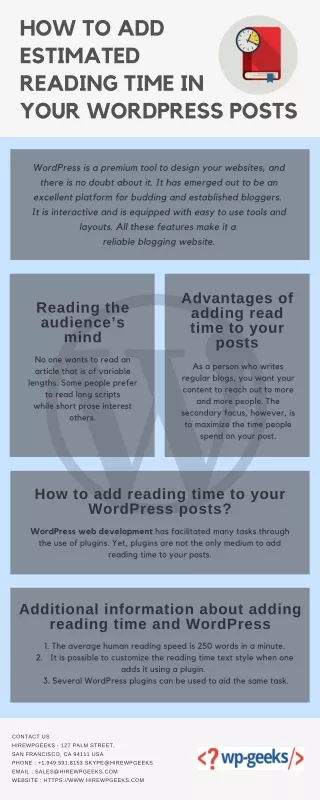 how to add estimated reading time in your