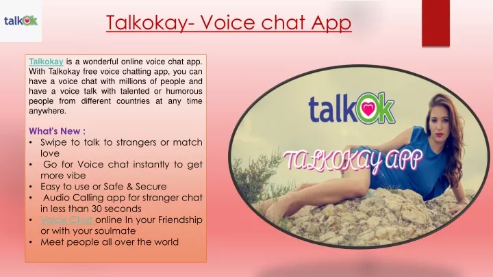 talkokay voice chat app