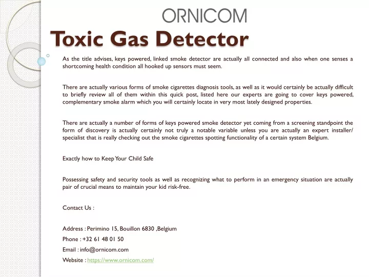 toxic gas detector