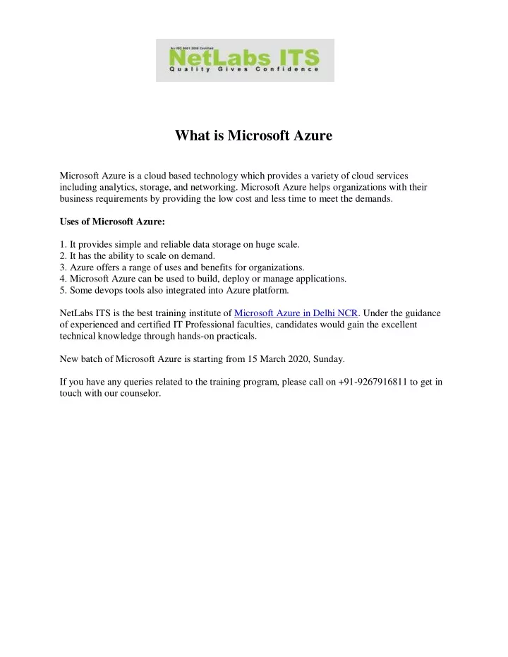 what is microsoft azure