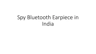 spy bluetooth earpiece in india