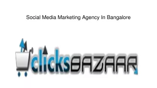 Social Media Marketing Agency In Bangalore