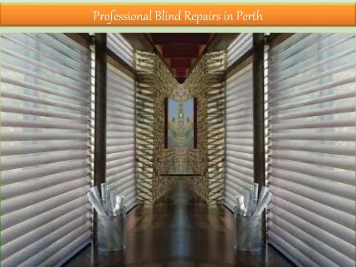 professional blind repairs in perth