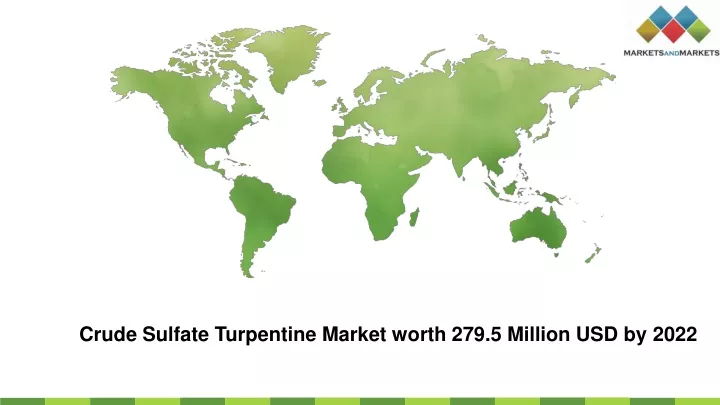 crude sulfate turpentine market worth