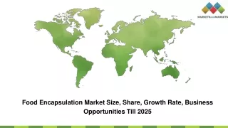food encapsulation market size share growth rate