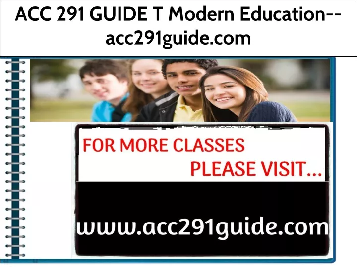 acc 291 guide t modern education acc291guide com