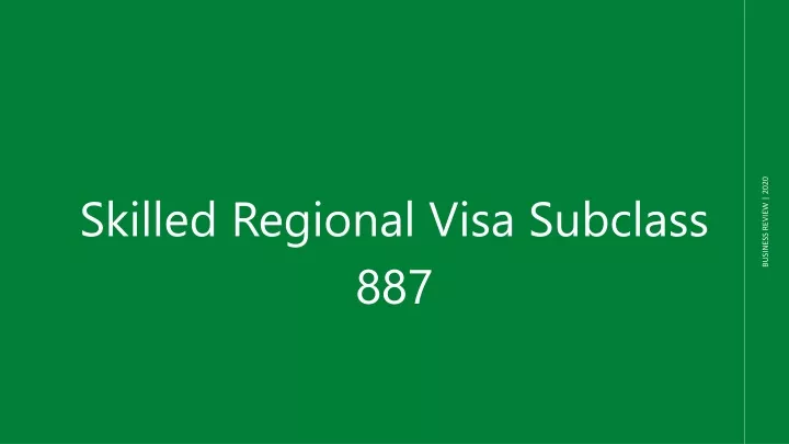 skilled regional visa subclass 887
