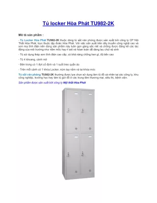 t locker h a ph t tu982 2k