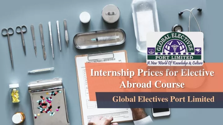 internship prices for elective abroad course