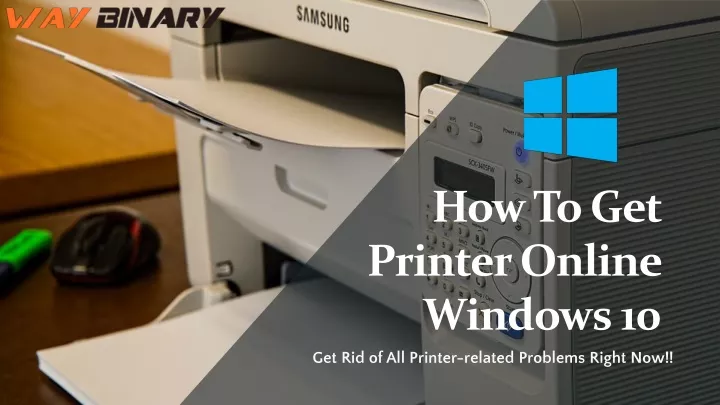 how to get printer online windows 10