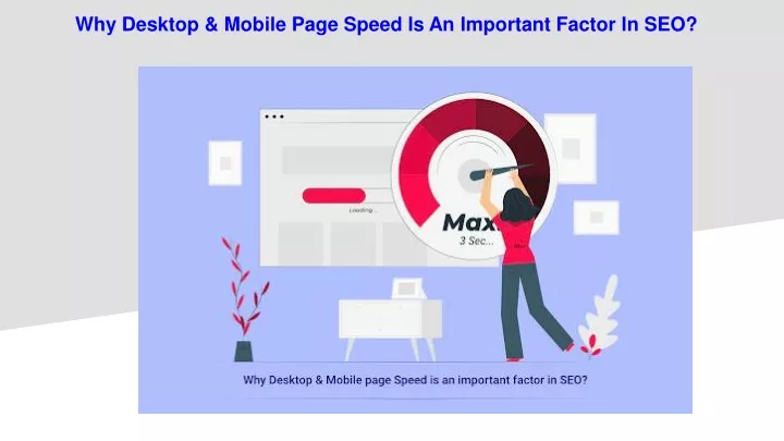 why desktop mobile page speed is an important