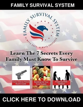 Family Survival System PDF, eBook by Frank Mitchell