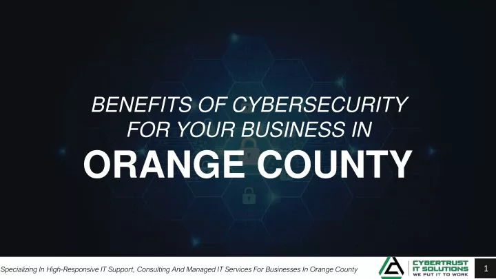 benefits of cybersecurity for your business