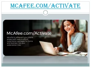 McAfee.com/activate