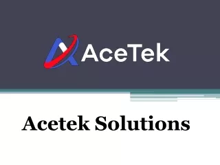 Best Mobile Application Development|Best Web Application Development | Acetek Solutions