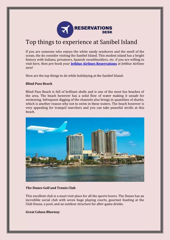 top things to experience at sanibel island