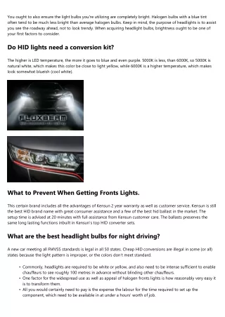 6 Brightest Headlights 2020: LED, HID, &amp; & Halogen