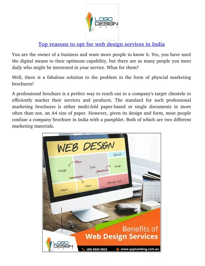 top reasons to opt for web design services