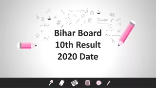 Bihar Board 10th Result 2020 Date