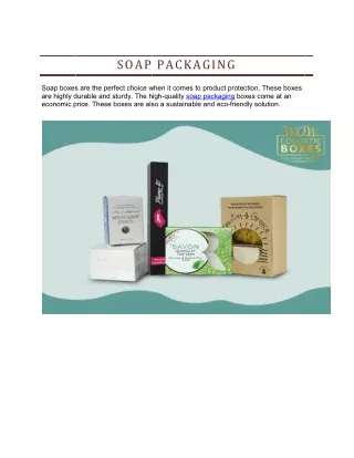 soap packaging