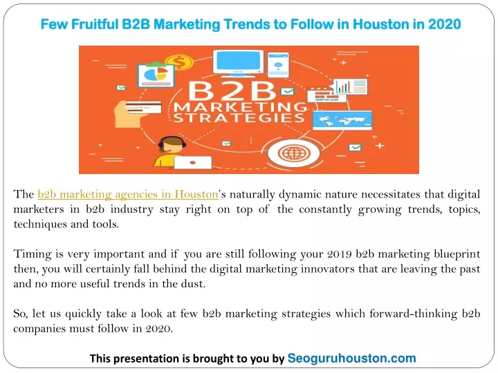 few fruitful b2b marketing trends to follow