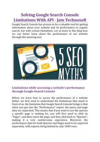 solving google search console limitations with