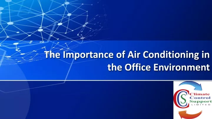 the importance of air conditioning in the office environment