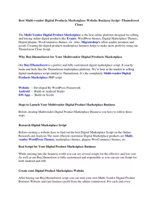 best multi vendor digital products marketplace