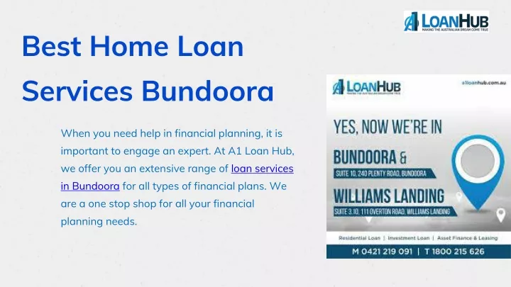 best home loan services bundoora