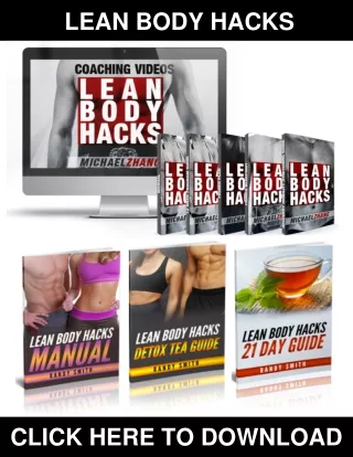 Lean Body Hacks PDF, eBook by Mike Zhang