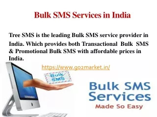 Bulk SMS Service in india