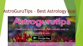 AstroGuruTips – Best Astrology App