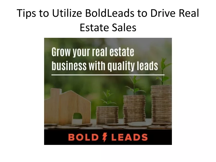 tips to utilize boldleads to drive real estate sales