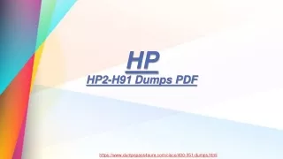HP HP2-H91  Dumps PDF  - 100% Passing Assurance| Dumpspass4sure.com