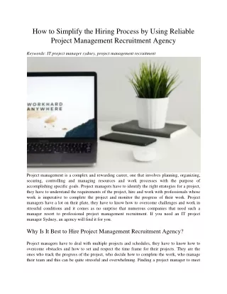 how to simplify the hiring process by using