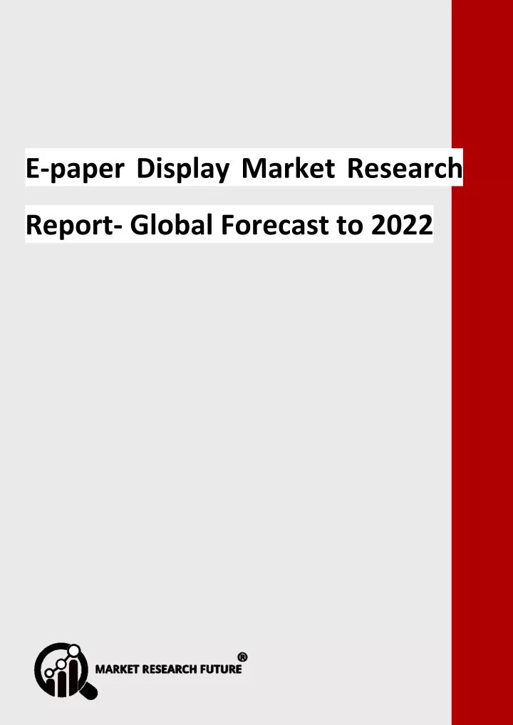 e paper display market research report global