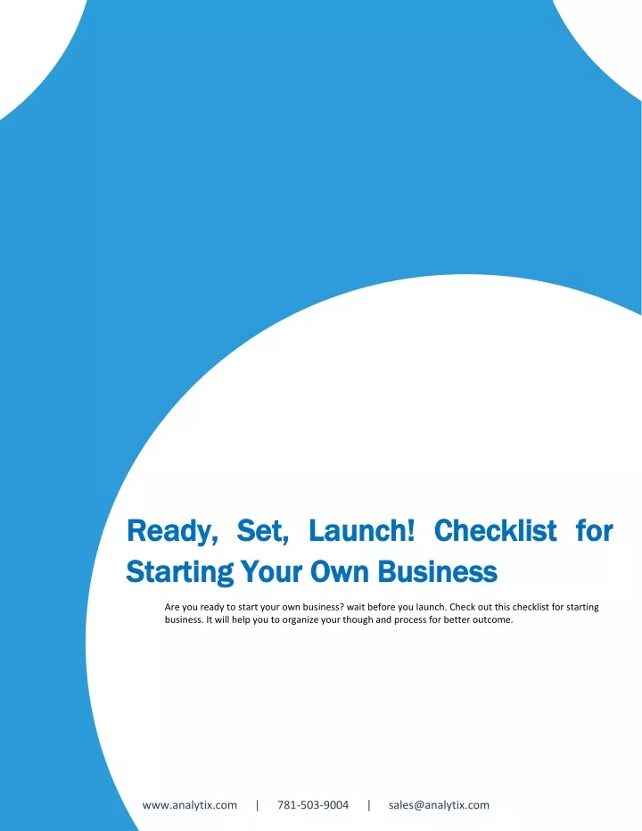 ready set launch checklist for ready set launch