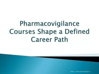 pharmacovigilance courses shape a defined career path
