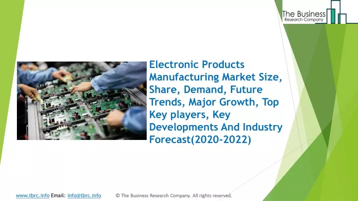 electronic products manufacturing market size