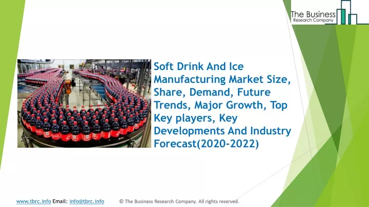 soft drink and ice manufacturing market size