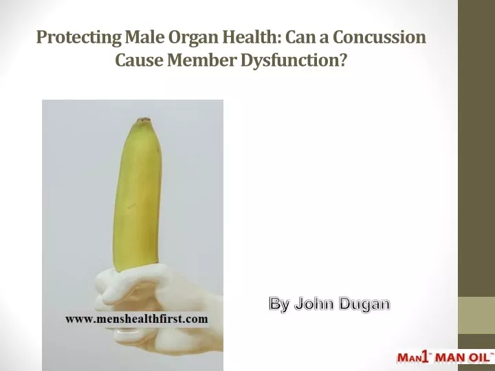 protecting male organ health can a concussion cause member dysfunction