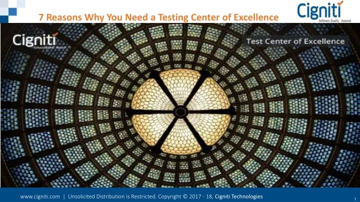 7 reasons why you need a testing center
