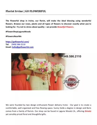florist irvine go flowerful