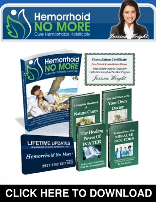 Hemorrhoid No More PDF, eBook by Jessica Wright