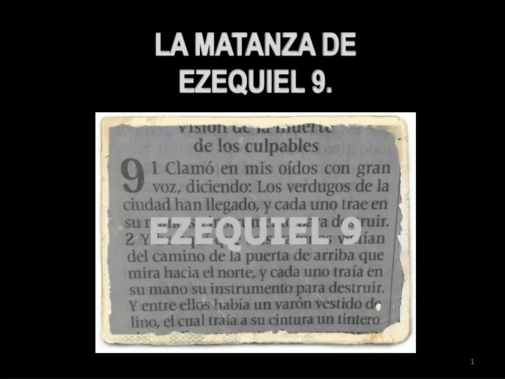 la matanza de ezequiel 9