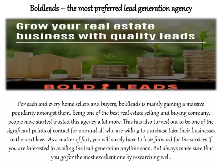 boldleads boldleads the most preferred lead