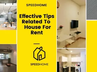 Effective Tips For Getting House For Rent