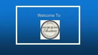 welcome to