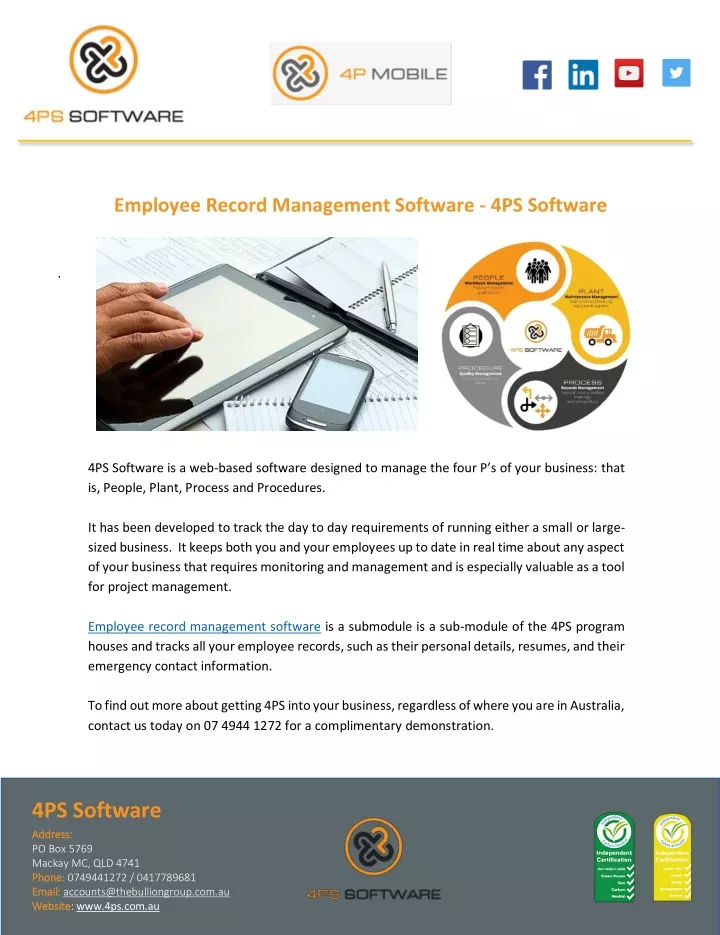 employee record management software 4ps software
