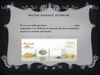 Water Damage Restoration Chapel Hill